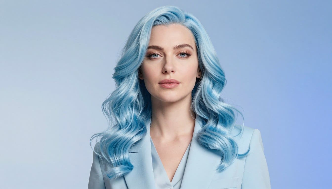 Haarfarbe Eisblau
