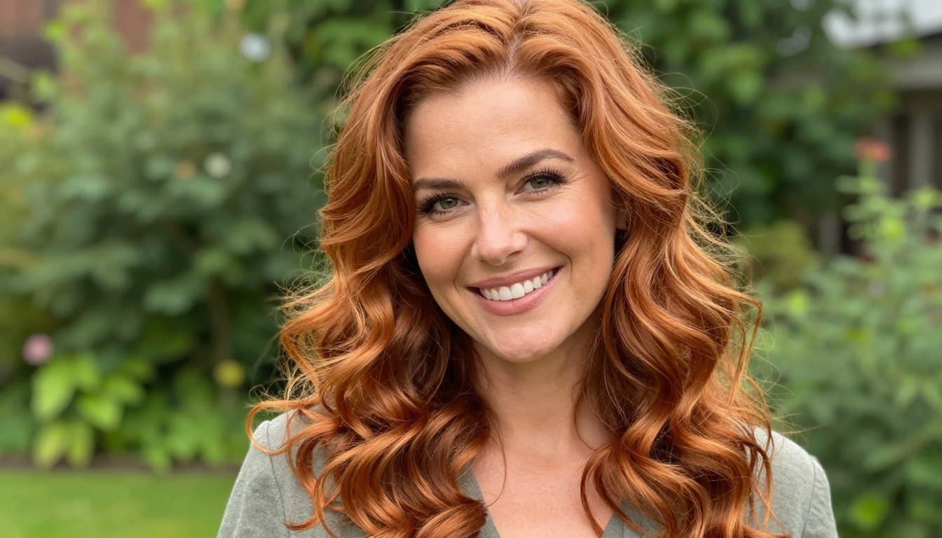 Haarfarbe Kupferglanz