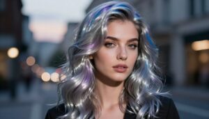 Haarfarbe Metallic