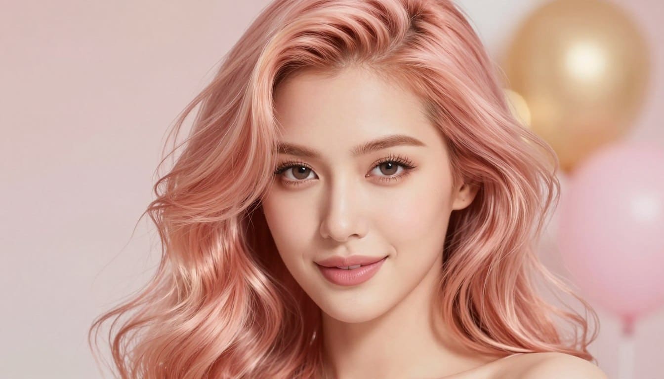 Haarfarbe Rose Gold