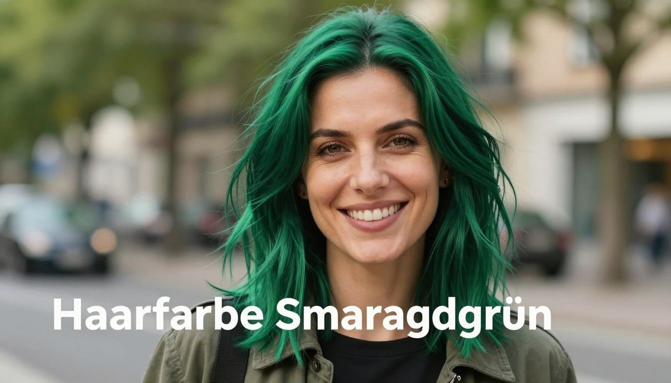 Haarfarbe Smaragdgruen