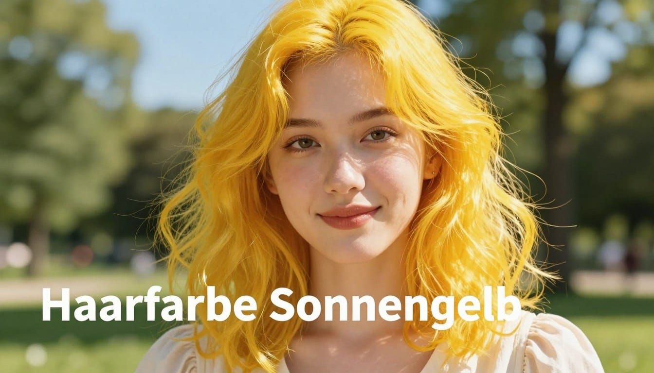 Haarfarbe Sonnengelb