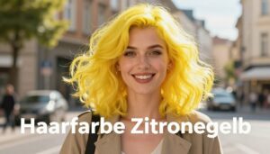 Haarfarbe Zitronengelb