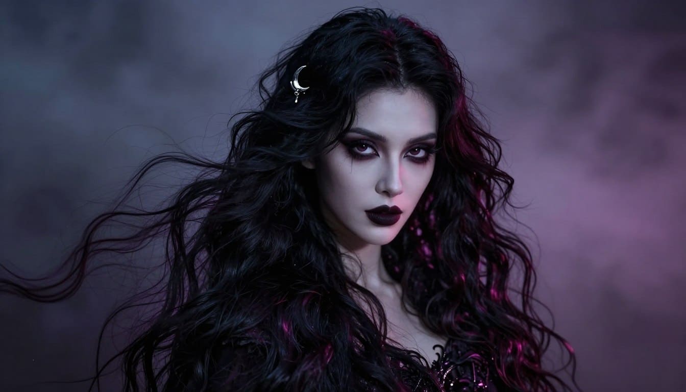 Haarfarben für den Gothic Look dunkle Farben und mystische Ausstrahlung