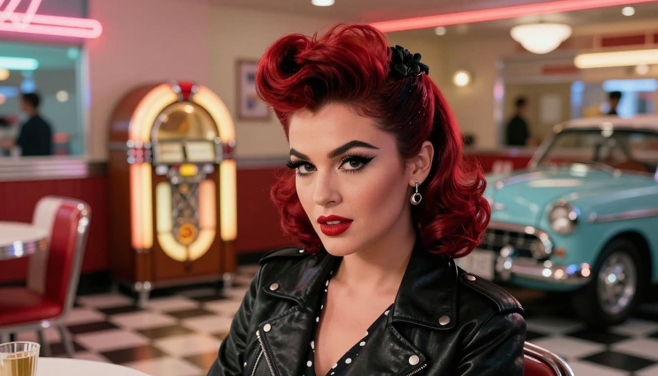Haarfarben für den Rockabilly Stil Rock N Roll und faszinierende Kontraste