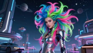 Haarfarben für den Sci Fi Stil extravagante Farben und ausserirdische Looks