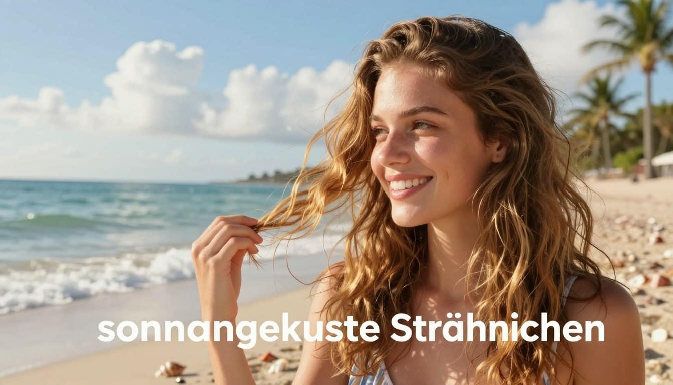 Haarfarben für den Strandurlaub sonnengeküsste Strähnchen und natürliche Effekte