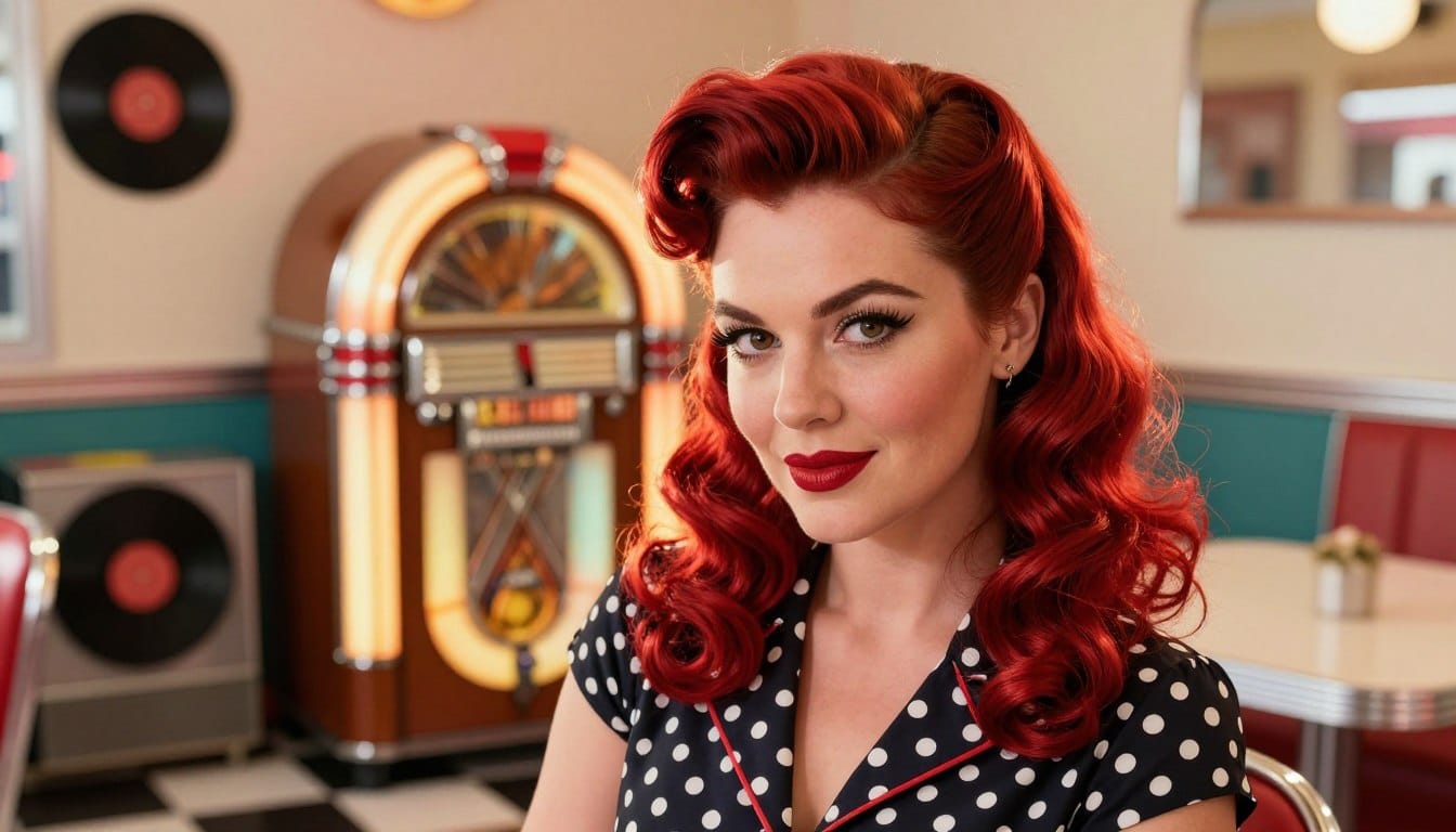 Haarfarben für den Vintage Rockabilly Stil nostalgische Nuancen und Rock N Roll