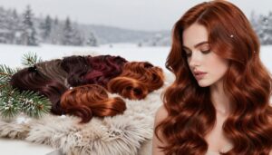 Haarfarben für den Winter dunkle und warme Schattierungen