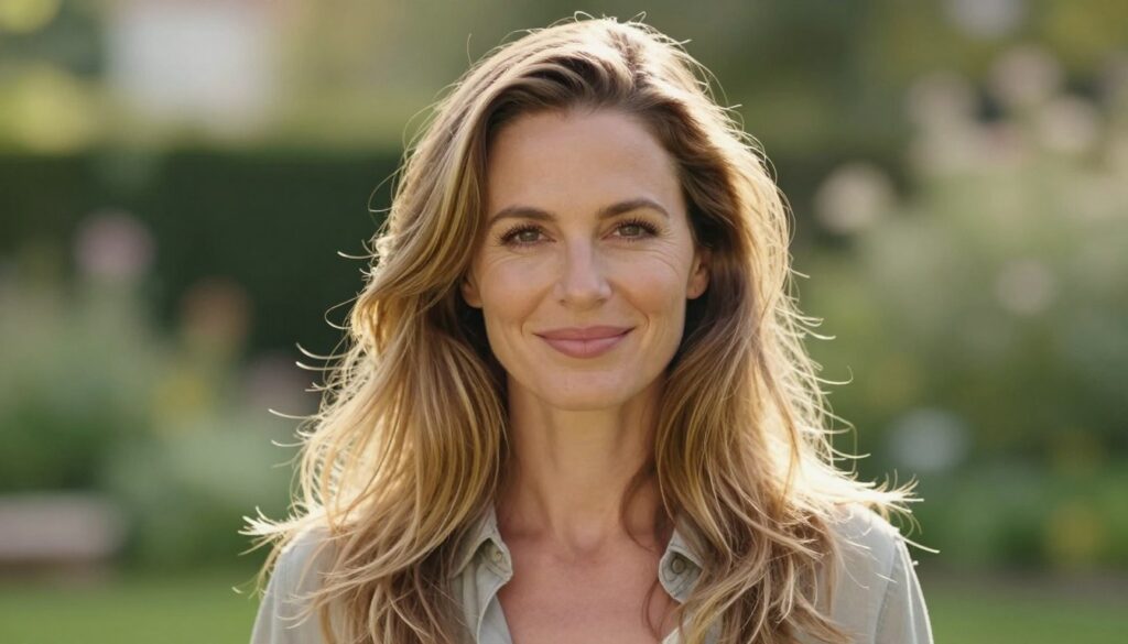 Haarfarben für eine natürliche Dunkelblondierung strahlende