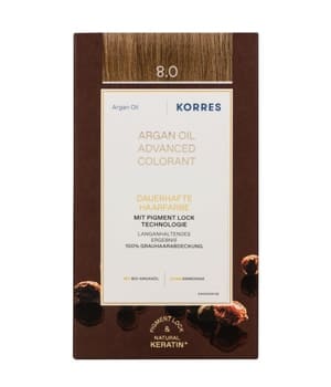 KORRES Argan oil Hochentwickelte Haarcoloration Light Blonde / Hellblond 8.0 Haarfarbe
