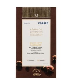 KORRES Arganöl Hochentwickelte Haarcoloration Ash Blonde / Aschblond 7.1 Haarfarbe