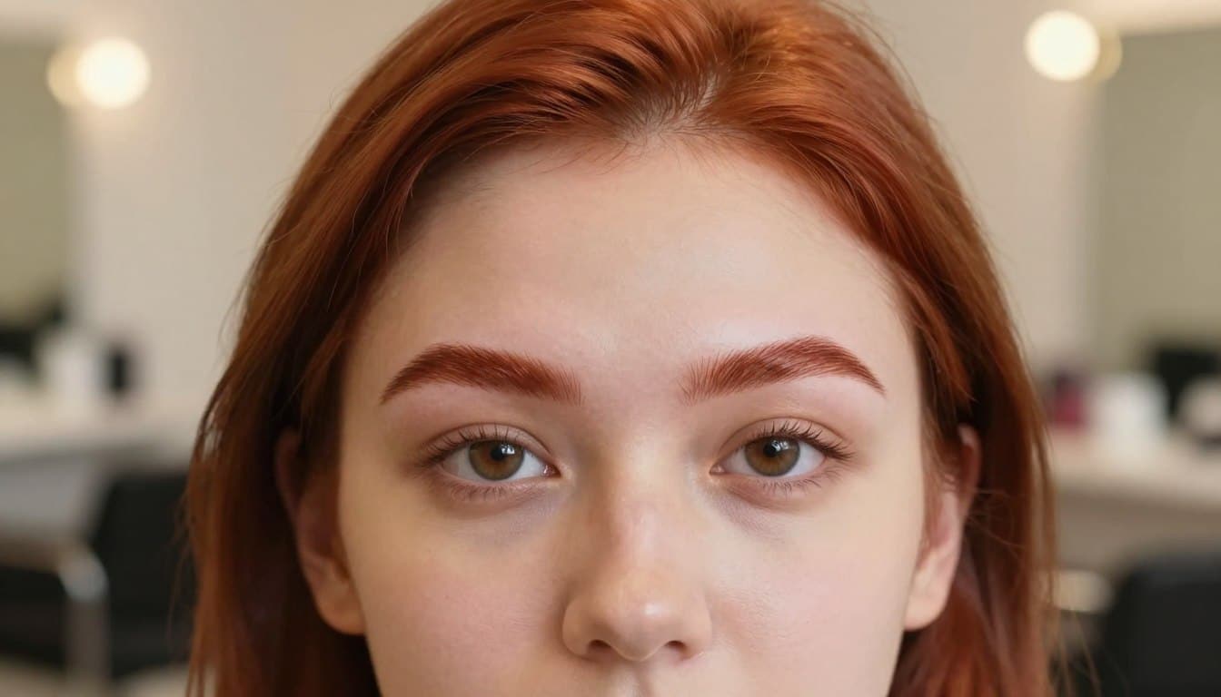 augenbrauenfarbe kupferrot