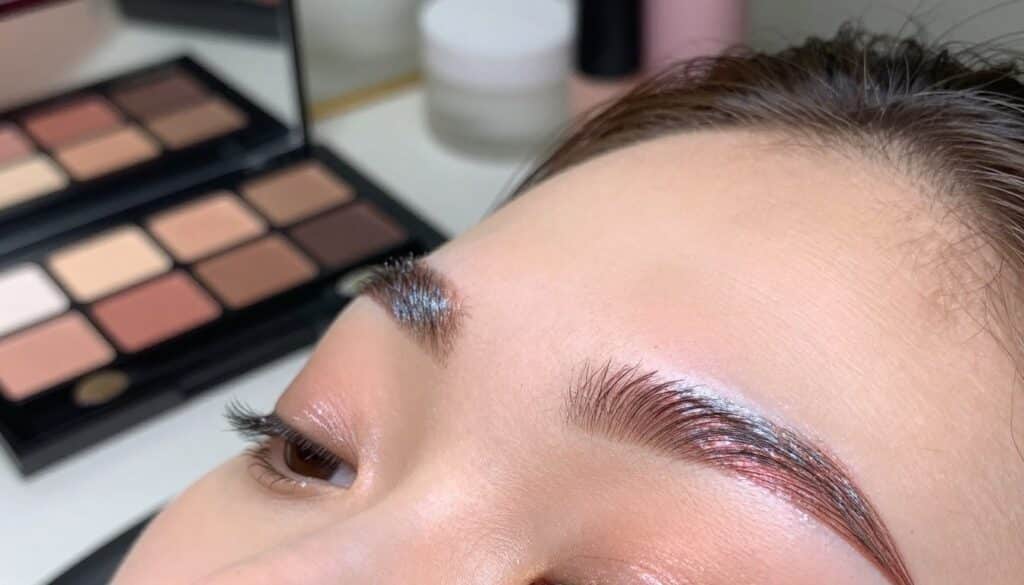 augenbrauenfarbe metallic