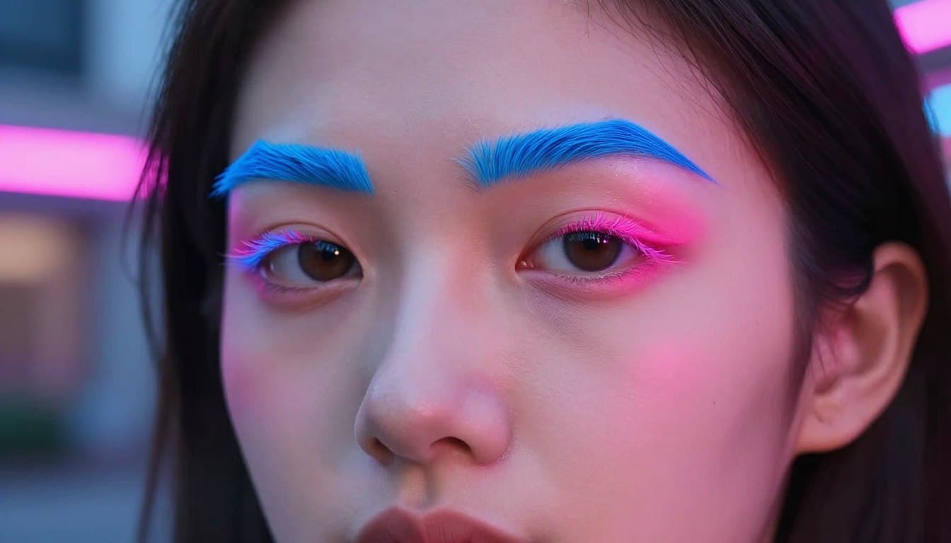 augenbrauenfarbe neon