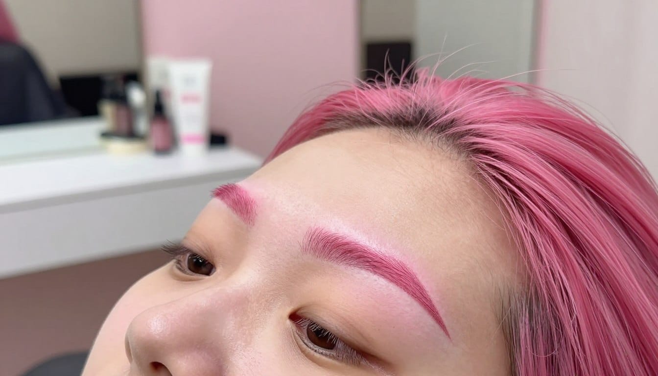 augenbrauenfarbe pink