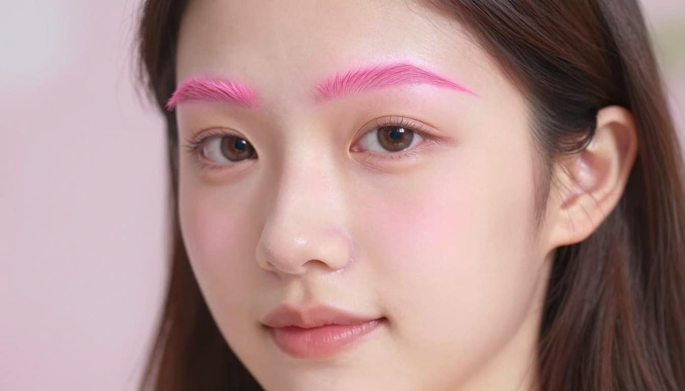 augenbrauenfarbe rosa