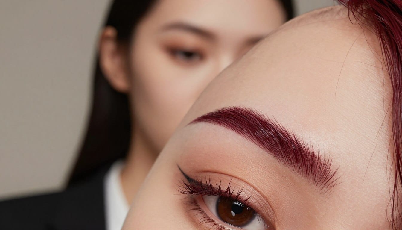 augenbrauenfarbe ruby