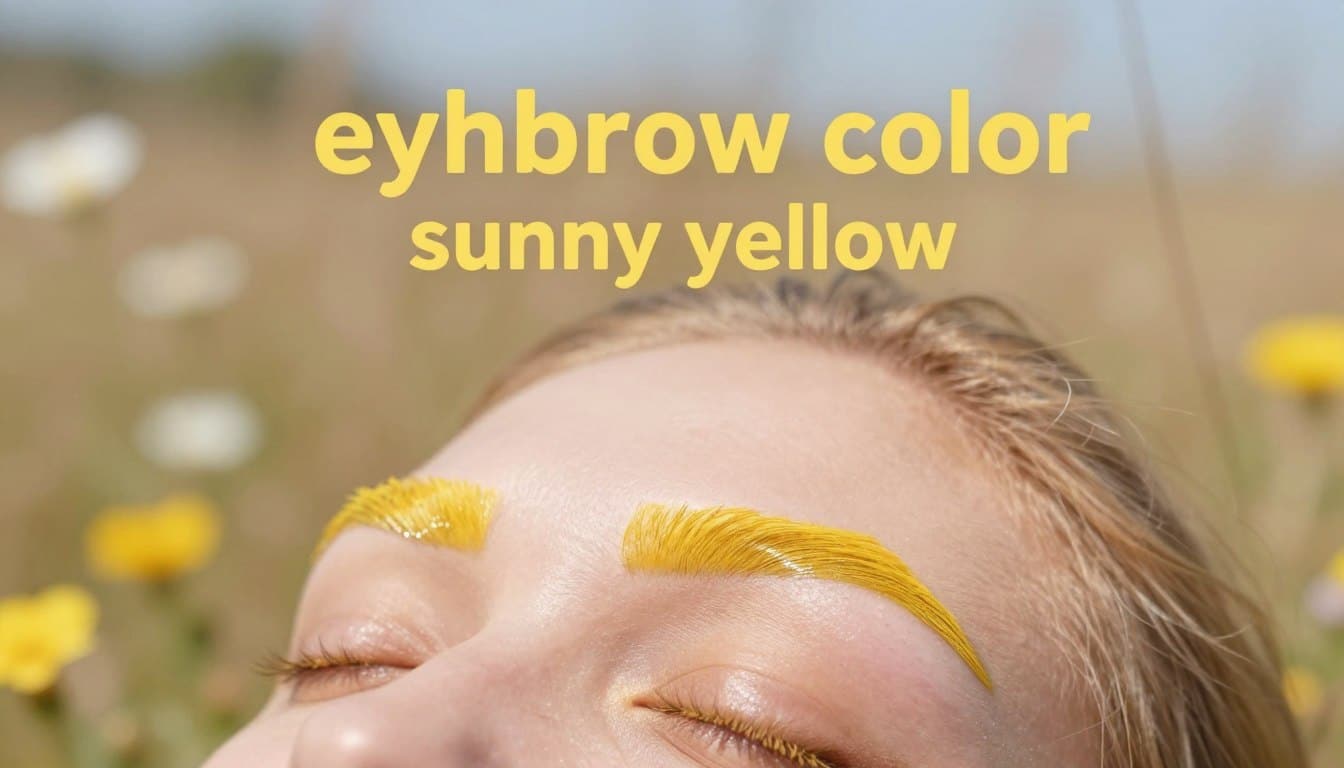 augenbrauenfarbe sonnengelb