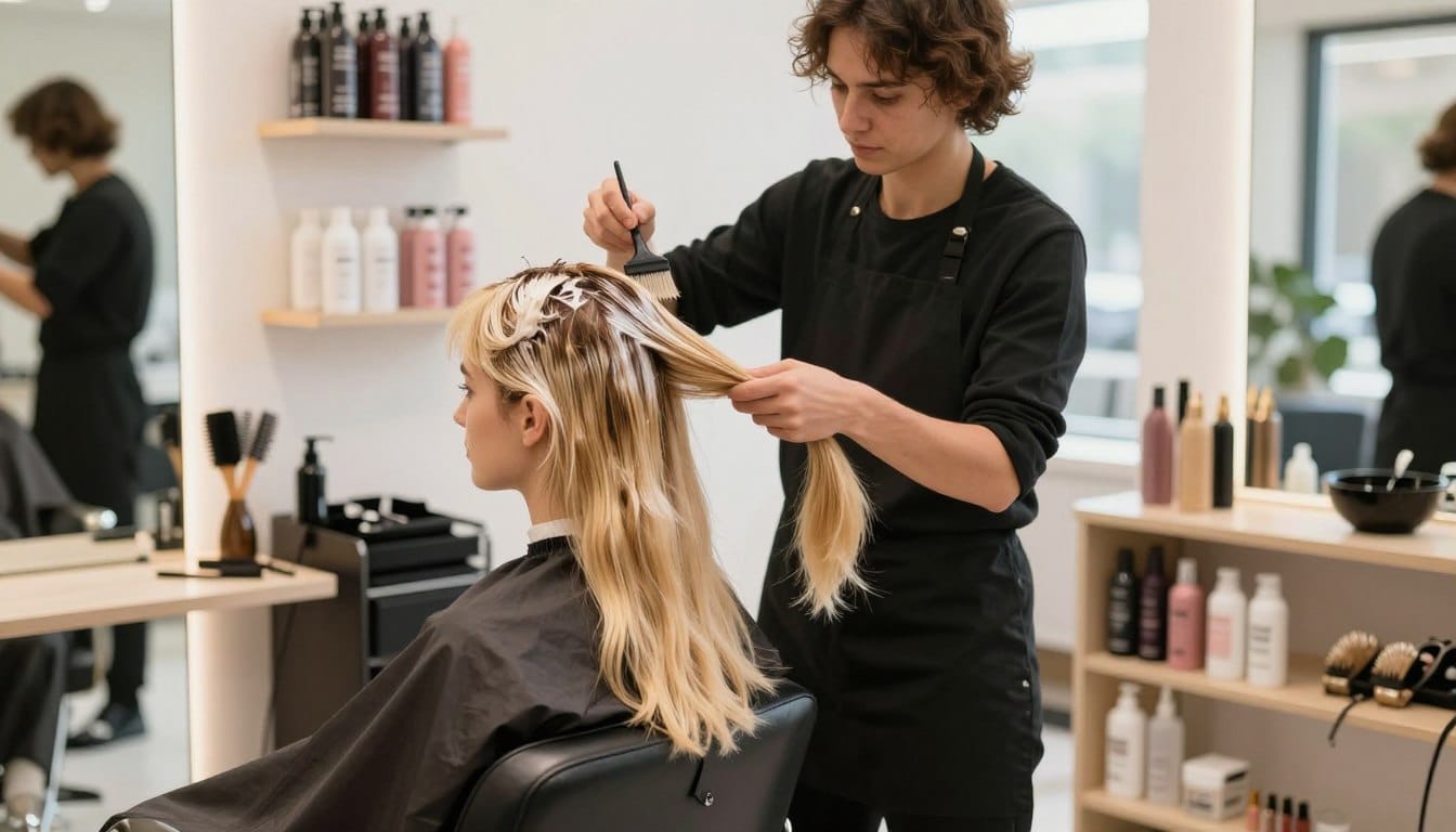 blondierung fuer helle haare