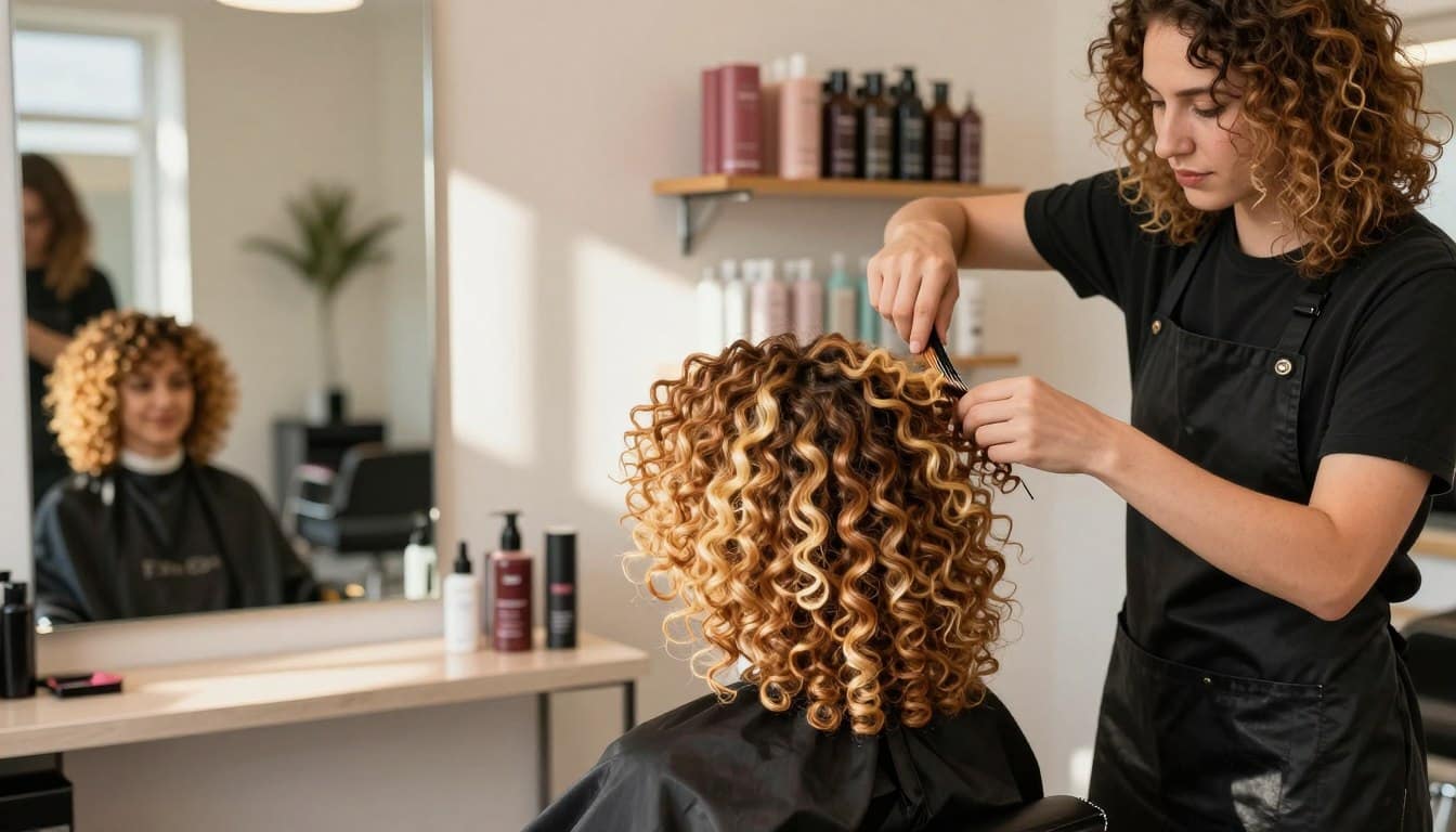 blondierung fuer lockiges haar