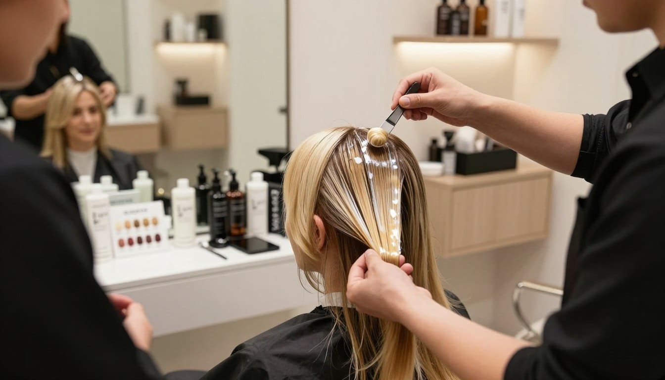 blondierung mit olaplex