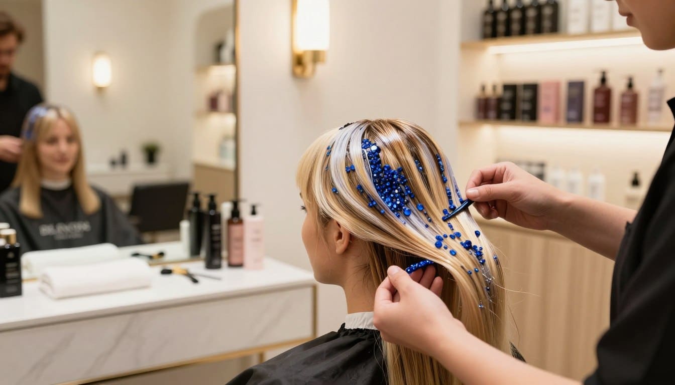 blondierung mit saphir