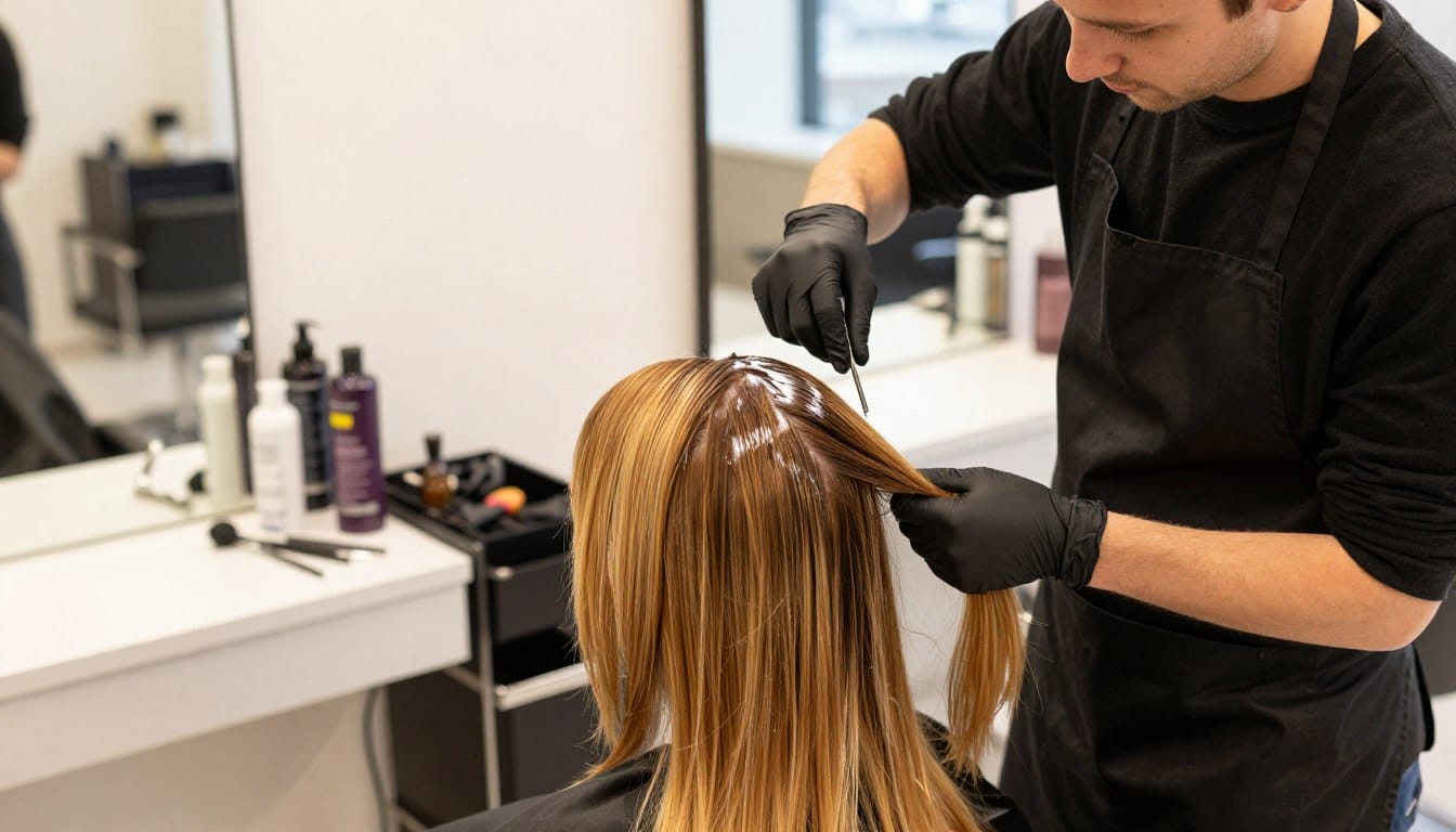 blondierung mit toenung