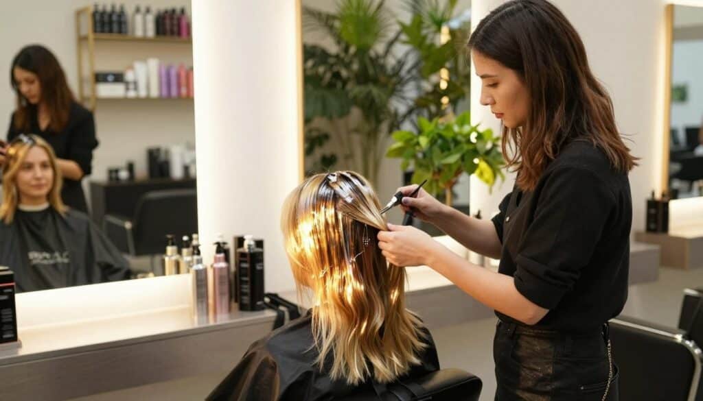 blondierung schimmernd