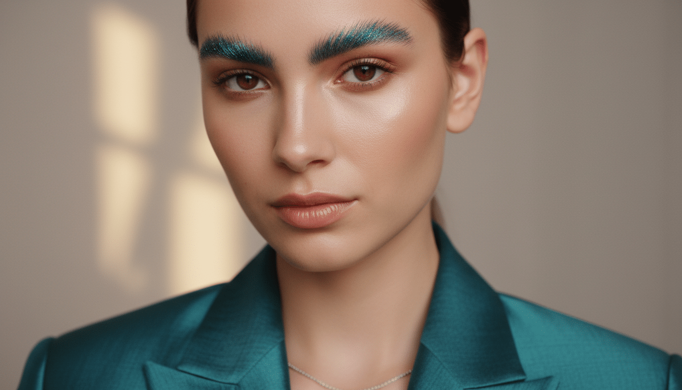 augenbrauenfarbe irisierend