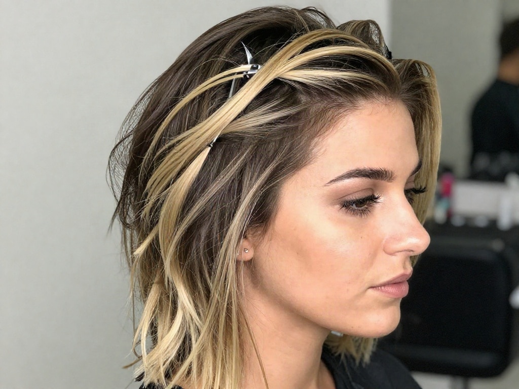 Blondierung und Folie