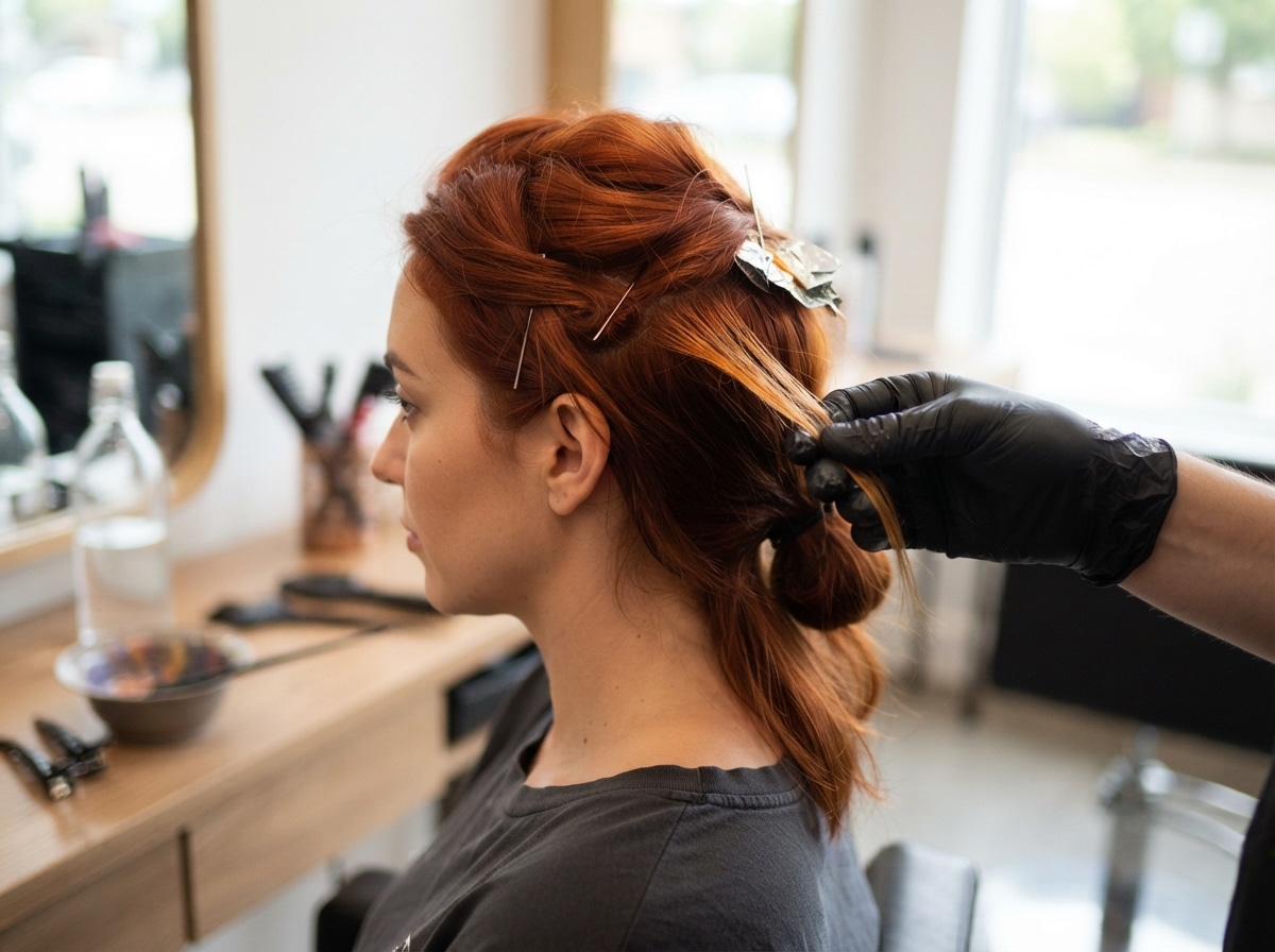 Haarfarbe auf Henna