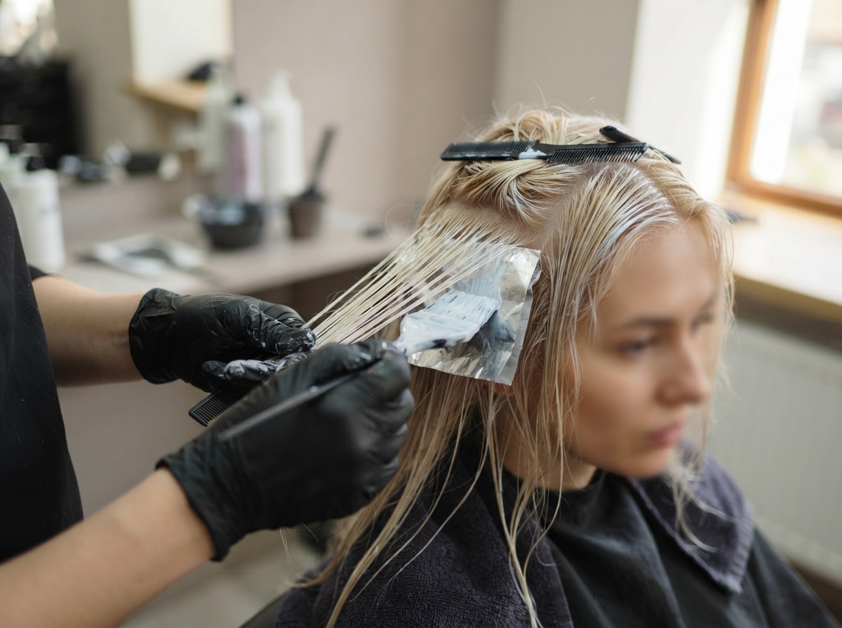Blondierung für feines Haar