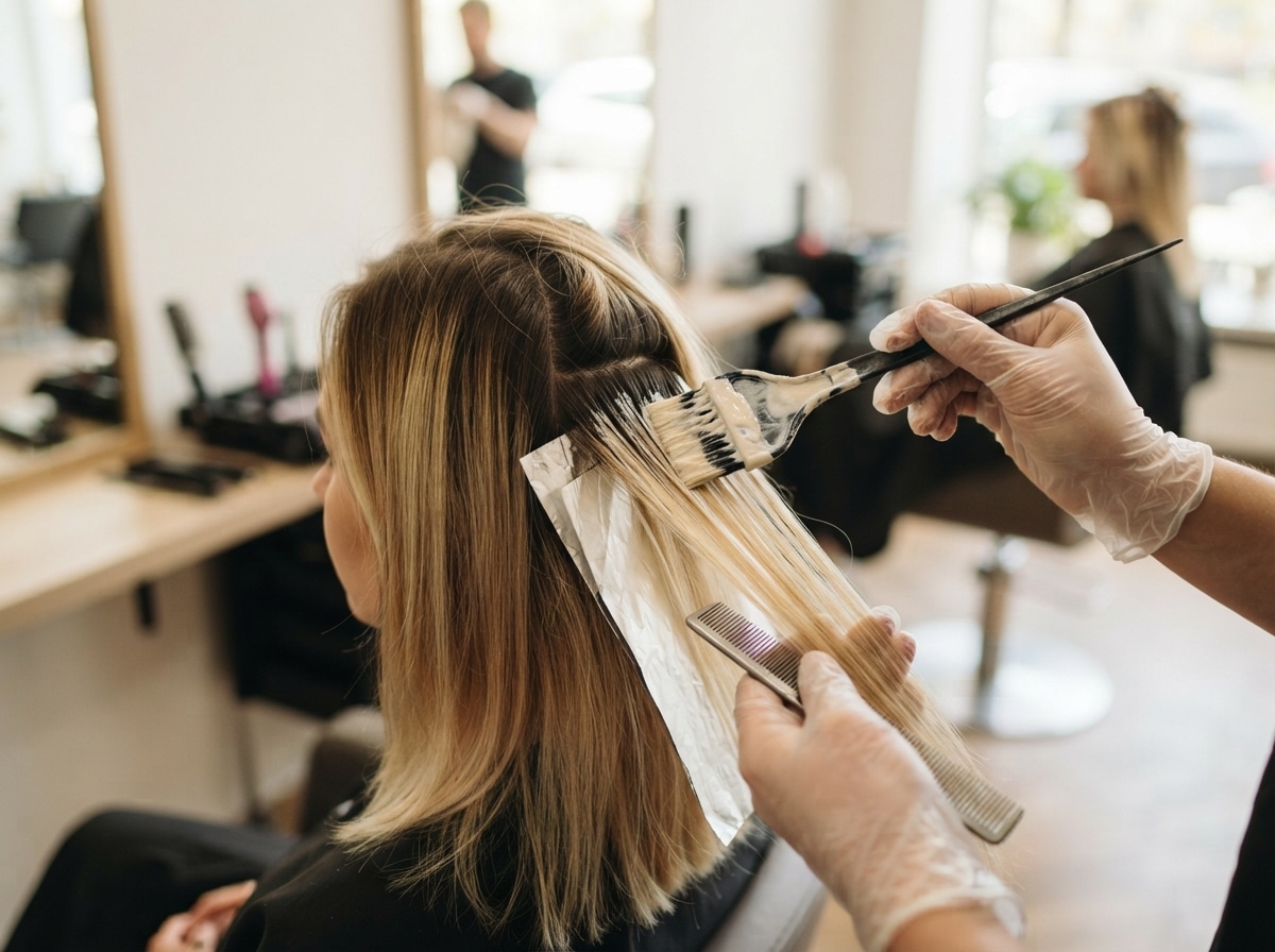 Blondierung Abstand zweite Anwendung
