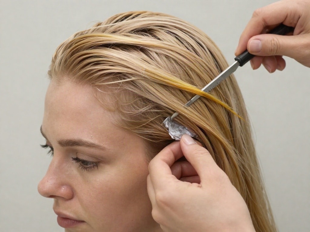 Haarfarbe nach Farbentferner