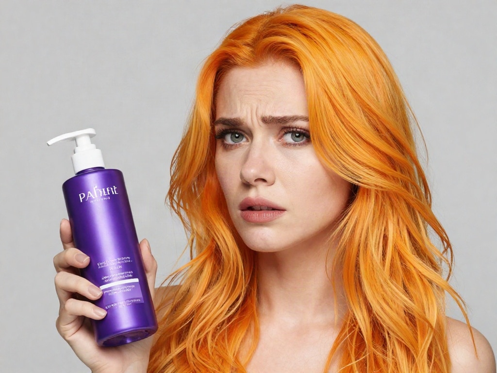 Blondierung orange geworden