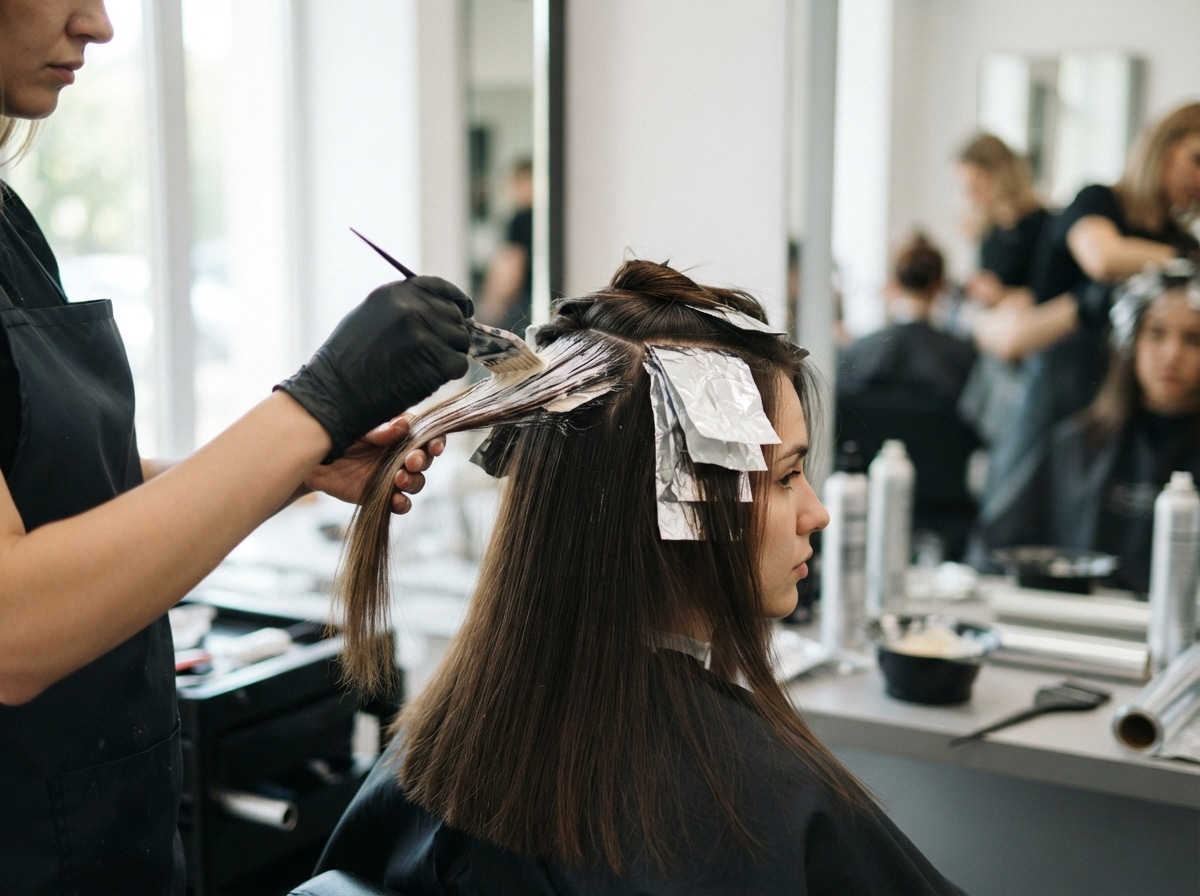 Blondierung nach Haarglättung