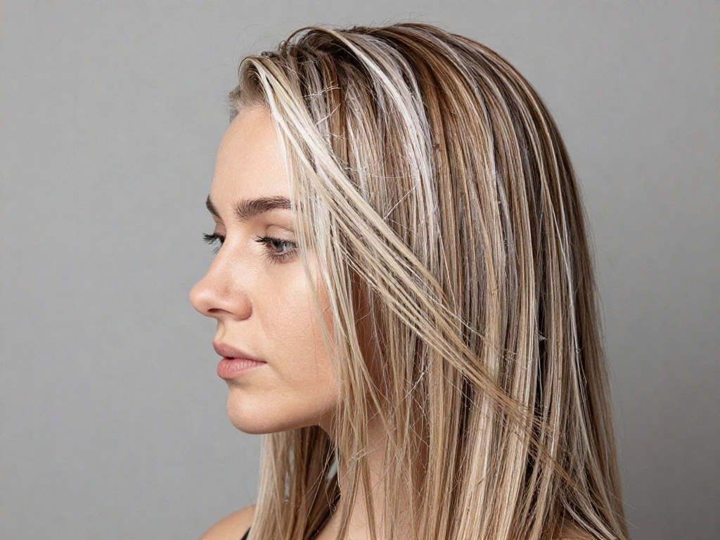Blondierung nach Haarglättung