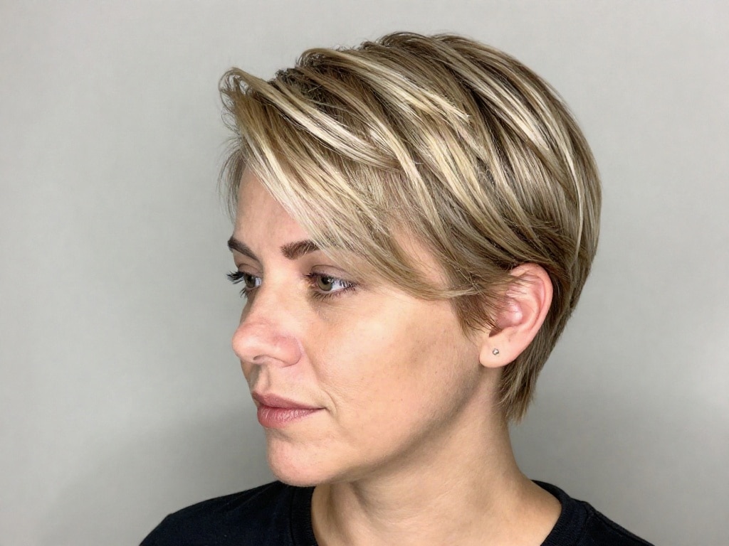 Blondierung mit Strähnenhaube